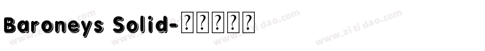 Baroneys Solid字体转换
